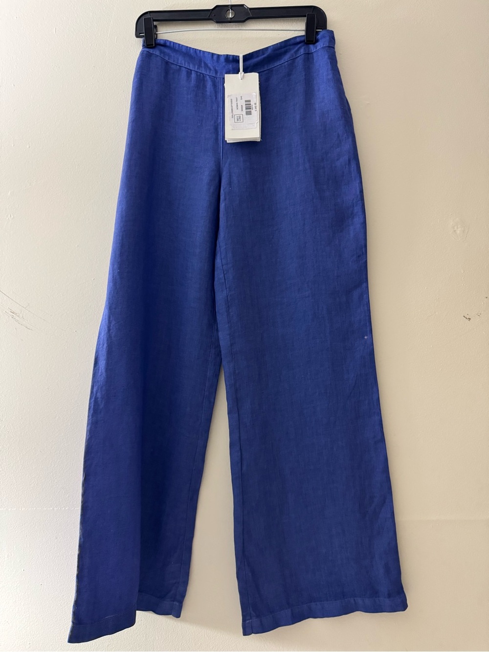 Kids Wide-Leg Linen Pants in Royal Blue